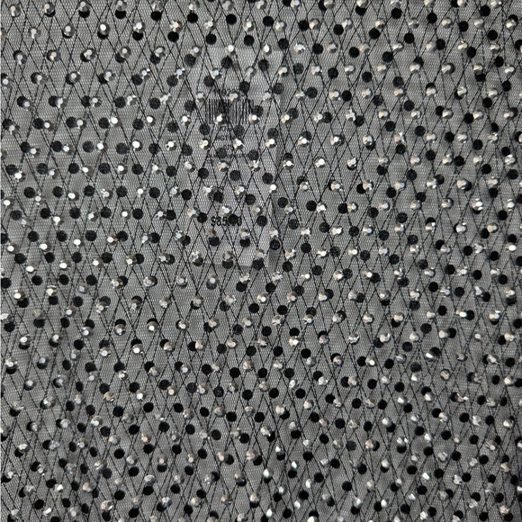 Hot & Delicious Black Sequin Crop Blouse *NWT - Picture 13 of 13